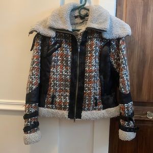 Desigual motorcycle style jacket US 6 EU 40.